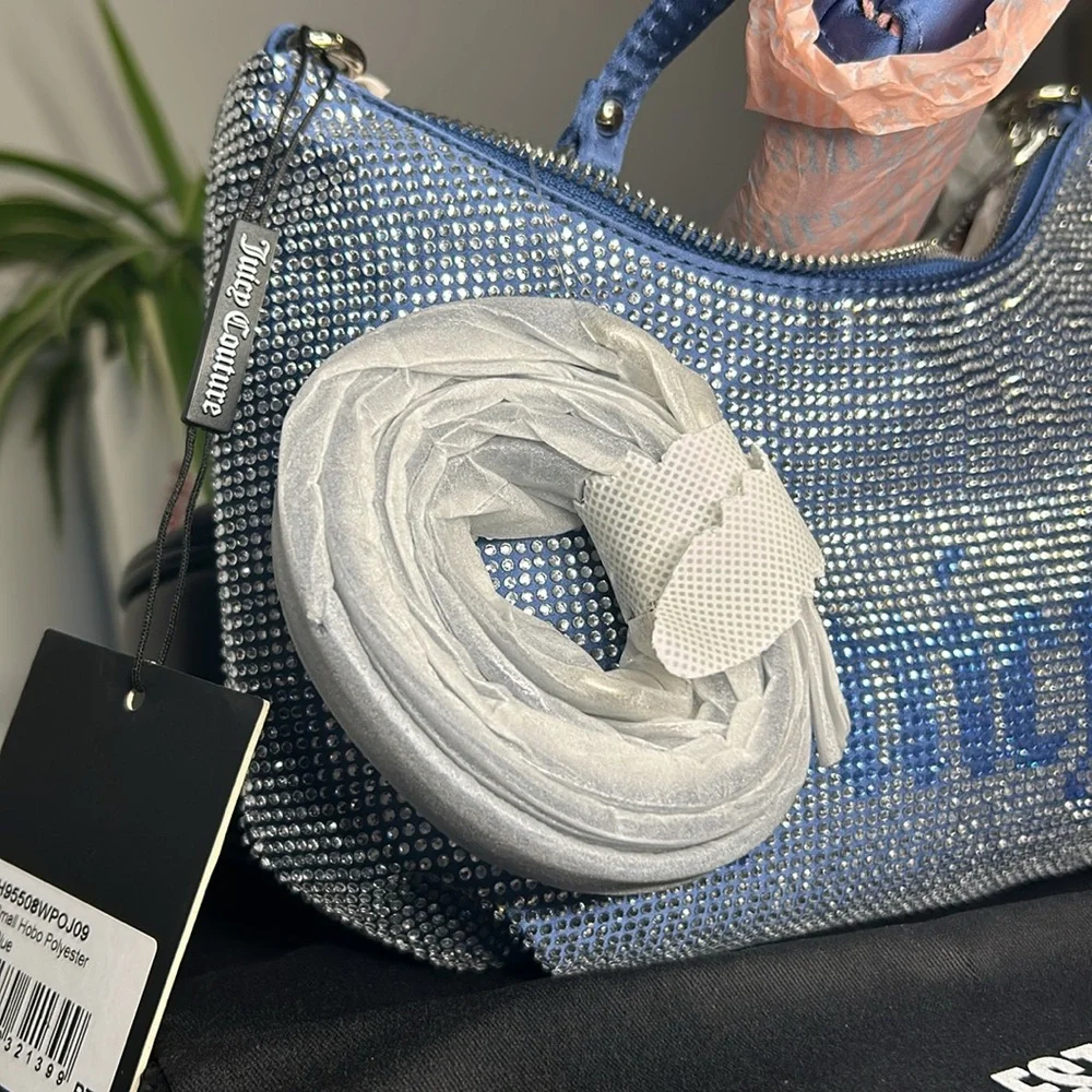 Juicy Couture UK Blue rhinestone Shoulder Bag